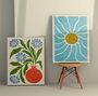 Wallity Cuadros Decorativos de Lienzo 2 Piezas 50 x 70 cm